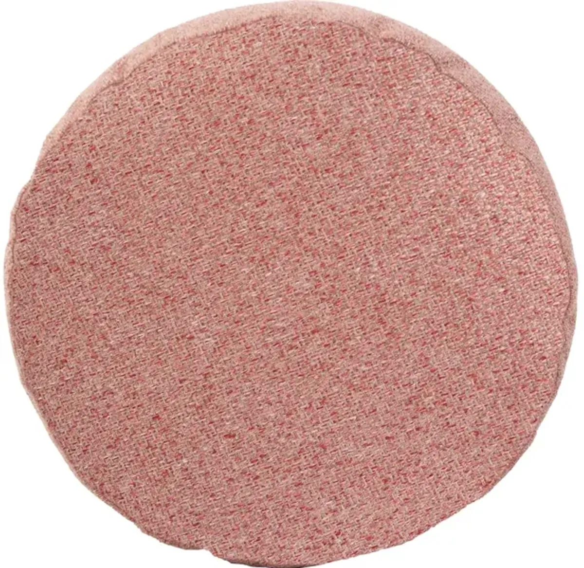 Round Foot Pouf Panama Rose