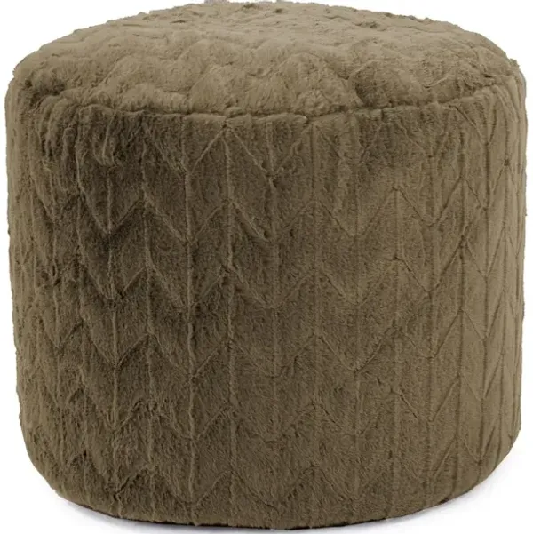 Tall Pouf Angora Moss