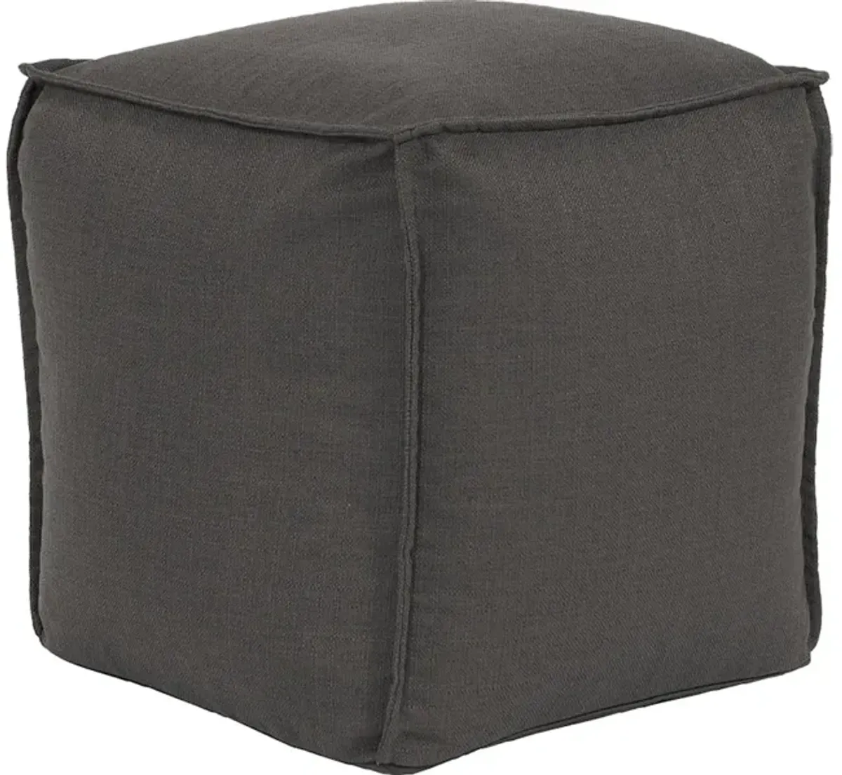 Square Pouf Sterling Charcoal