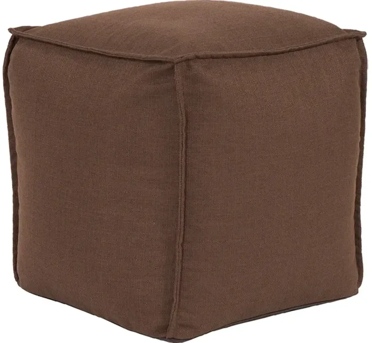 Square Pouf Sterling Chocolate