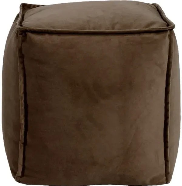 Square Pouf Bella Chocolate
