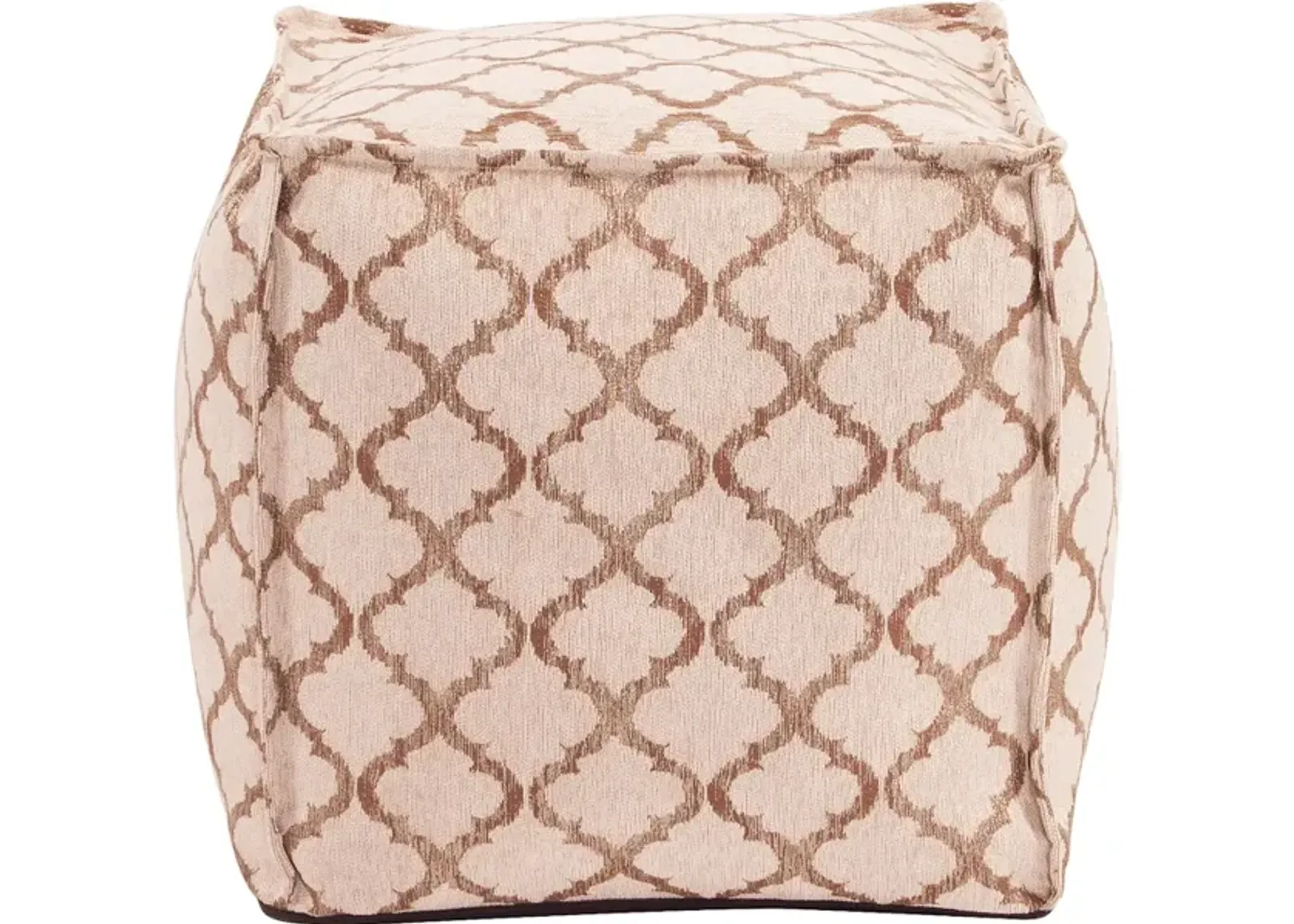 Square Pouf Moroccan Gold