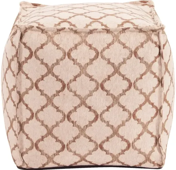 Square Pouf Moroccan Gold