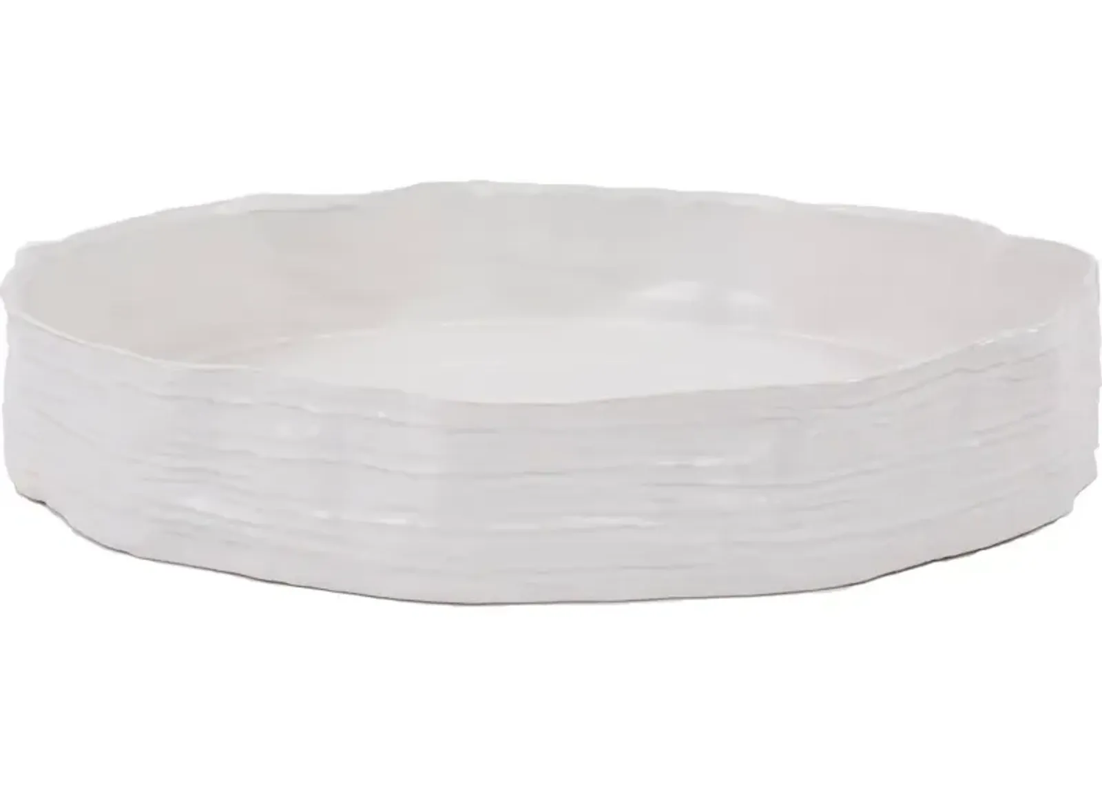 Onda Round Shallow Bowl