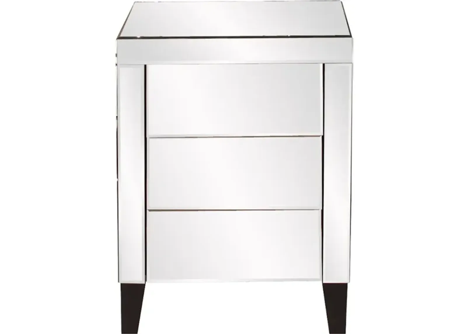 Mirrored 3 Drawer Accent Cabinet