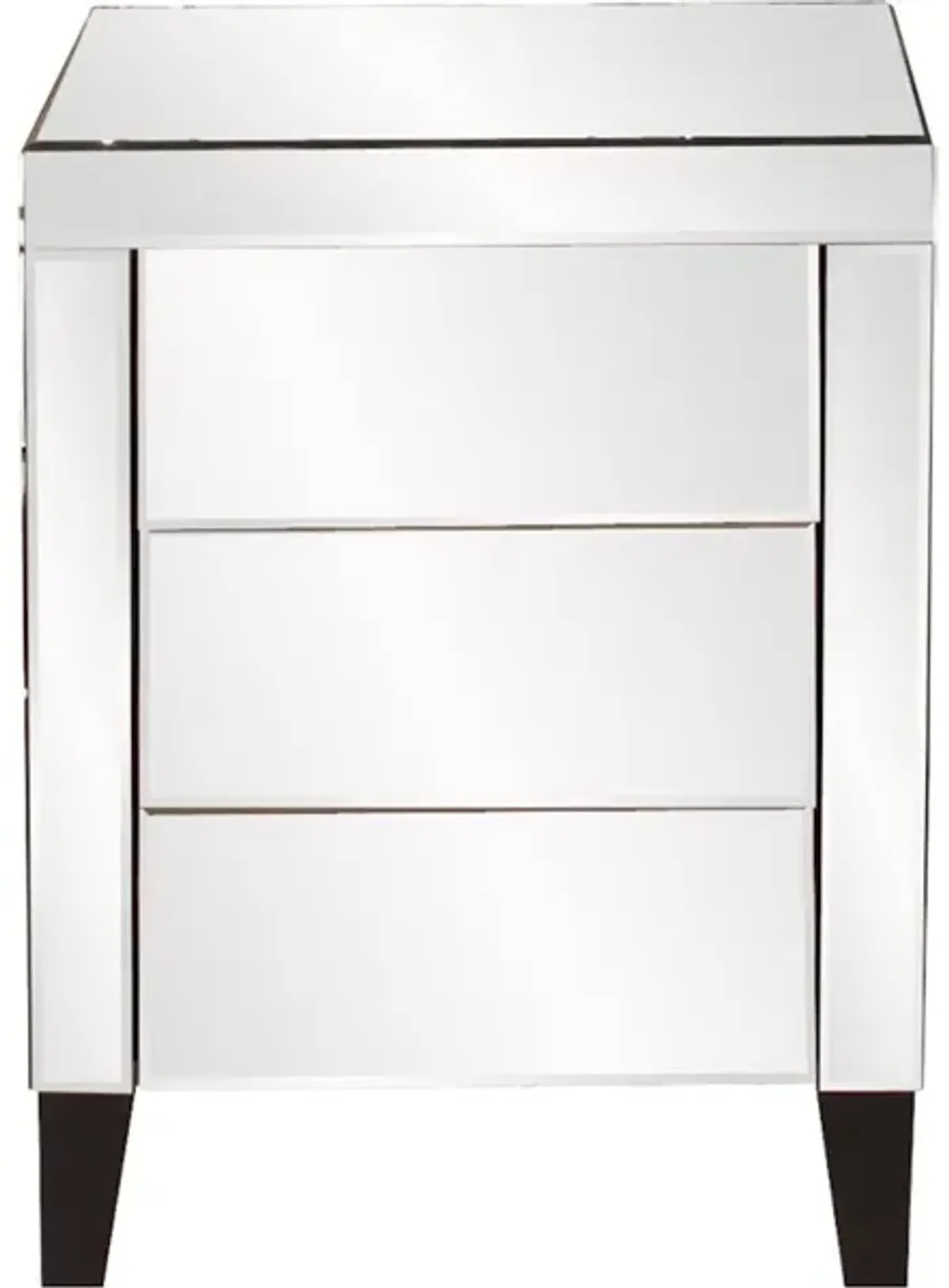 Mirrored 3 Drawer Accent Cabinet