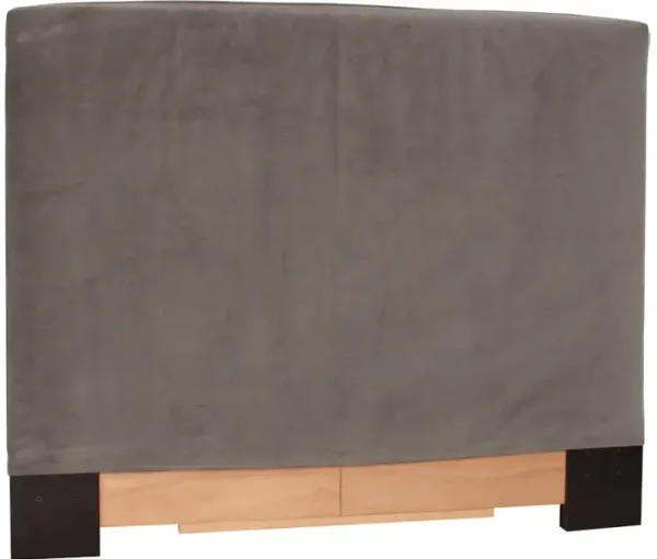 Twin Slipcovered Headboard Bella Pewter (Base and Cover Included)
