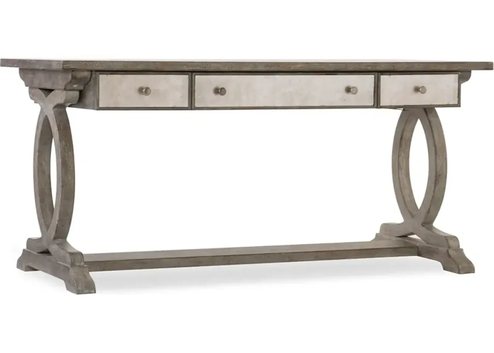 Rustic Glam Trestle Desk