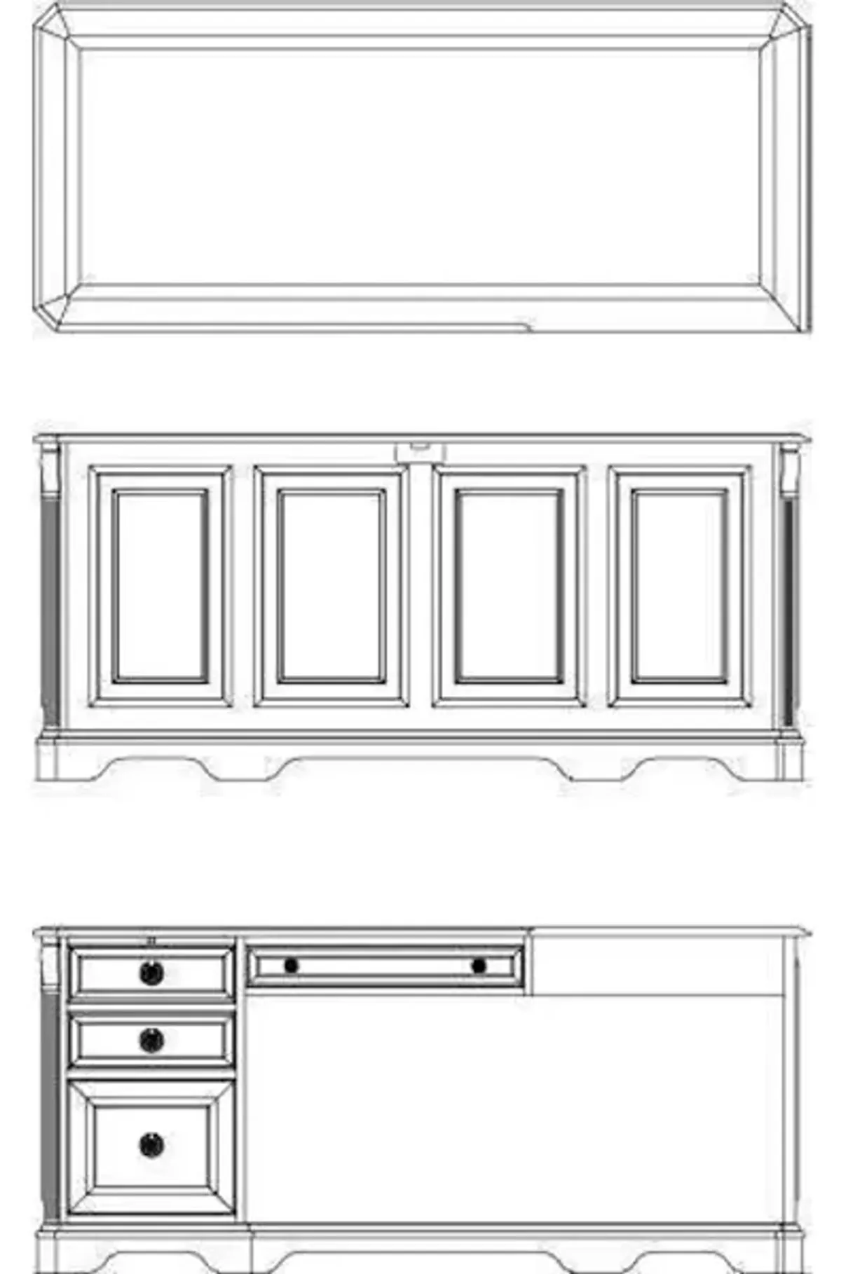 Brookhaven Left Pedestal Desk