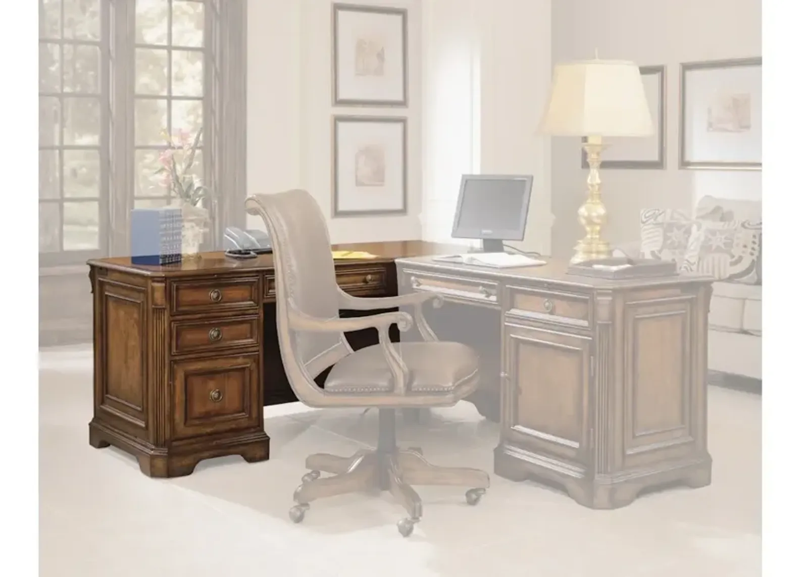 Brookhaven Left Pedestal Desk