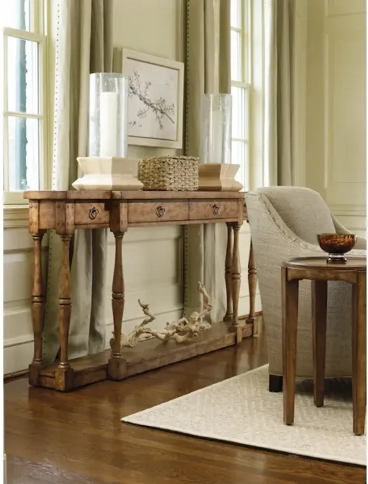 Sanctuary Four-Drawer Thin Console - Drift