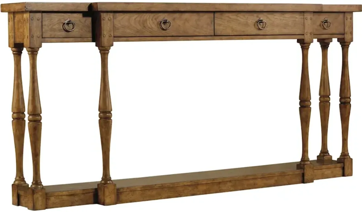 Sanctuary Four-Drawer Thin Console - Drift