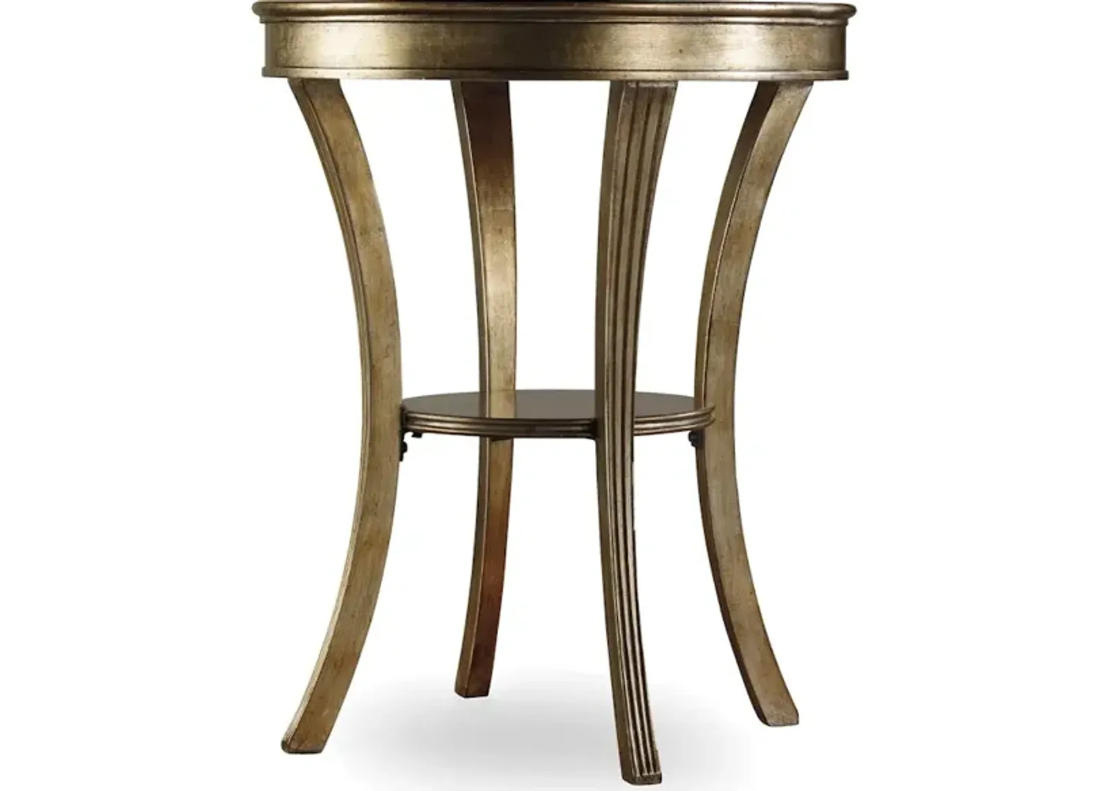 Sanctuary Round Mirrored Accent Table - Visage