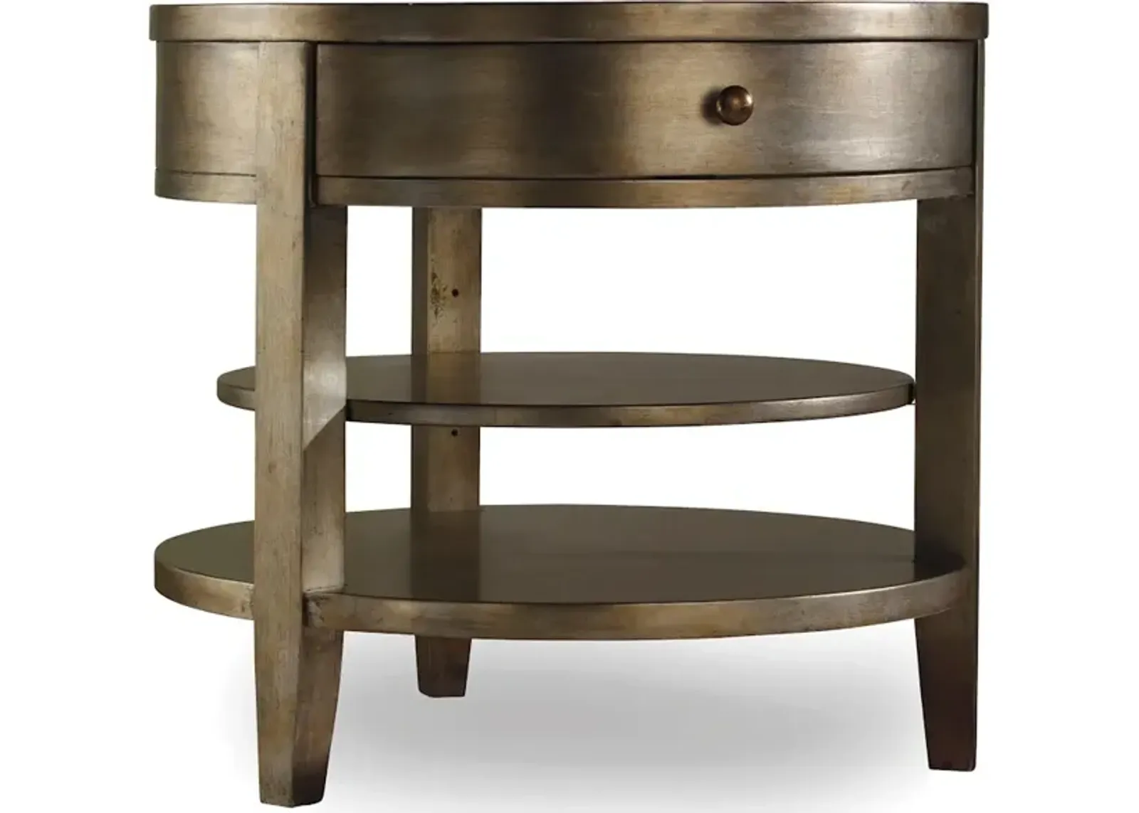 Sanctuary One-Drawer Round Lamp Table - Visage