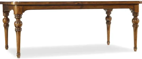 Tynecastle Rectangle Leg Dining Table with Two 18'' Leaves