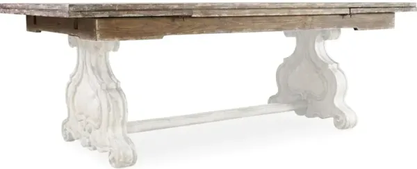 Chatelet Rectangle Trestle Dining Table Top w/2-22in Leaves