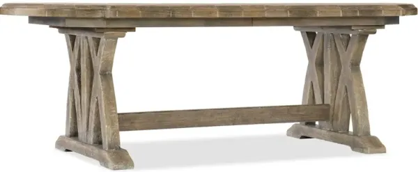 Boheme Colibri 88in Trestle Dining Table w/1-20in Leaf