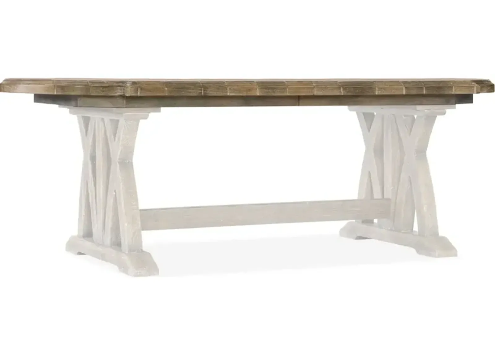 Boheme Colibri 88in Trestle Dining Table Top w/1-20in Leaf