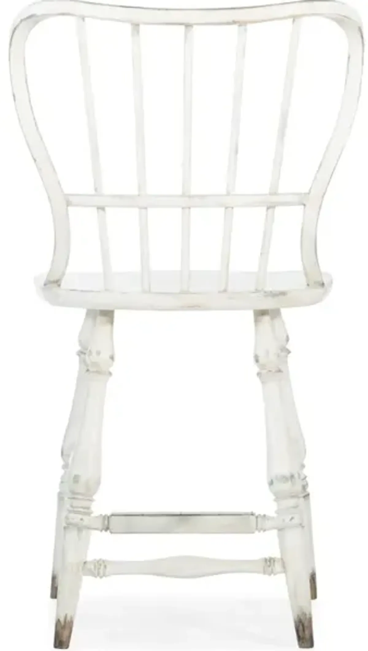 Ciao Bella Spindle Back Counter Stool-White