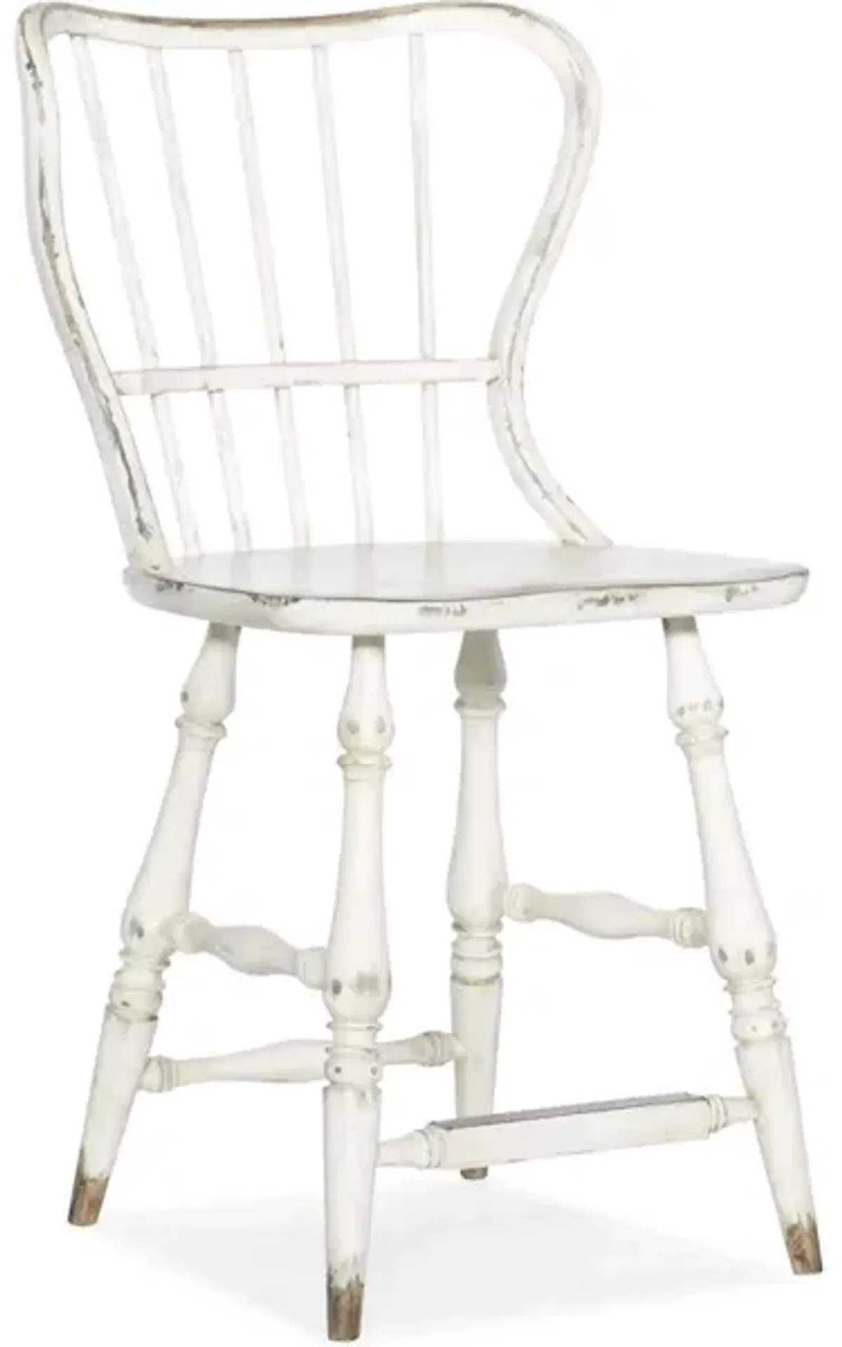 Ciao Bella Spindle Back Counter Stool-White