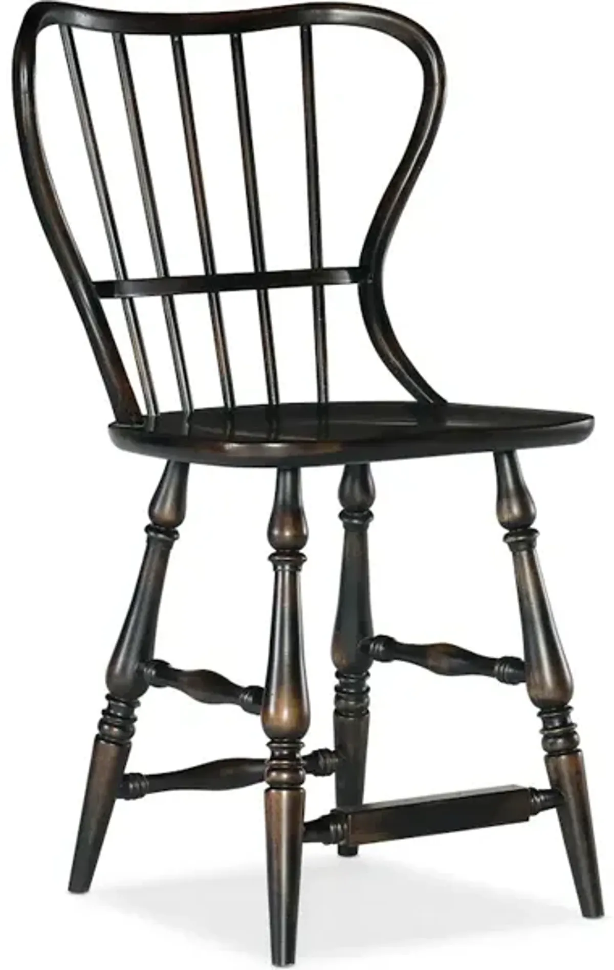 Ciao Bella Spindle Back Counter Stool-Black