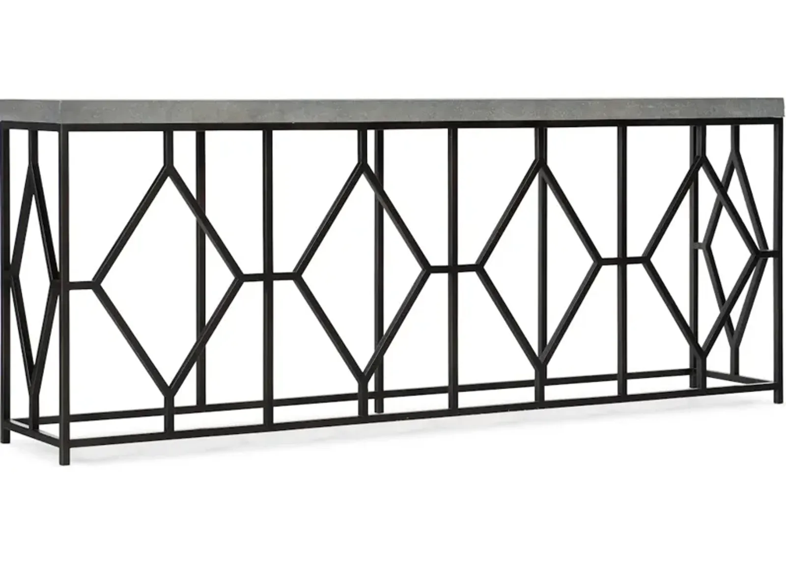 Ciao Bella Metal and Faux Concrete Console Table