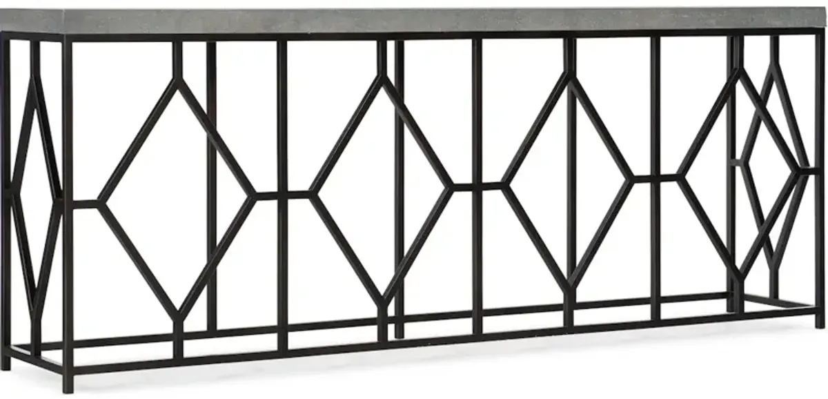 Ciao Bella Metal and Faux Concrete Console Table