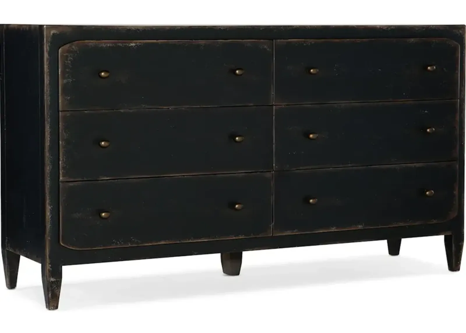 Ciao Bella Six-Drawer Dresser- Black