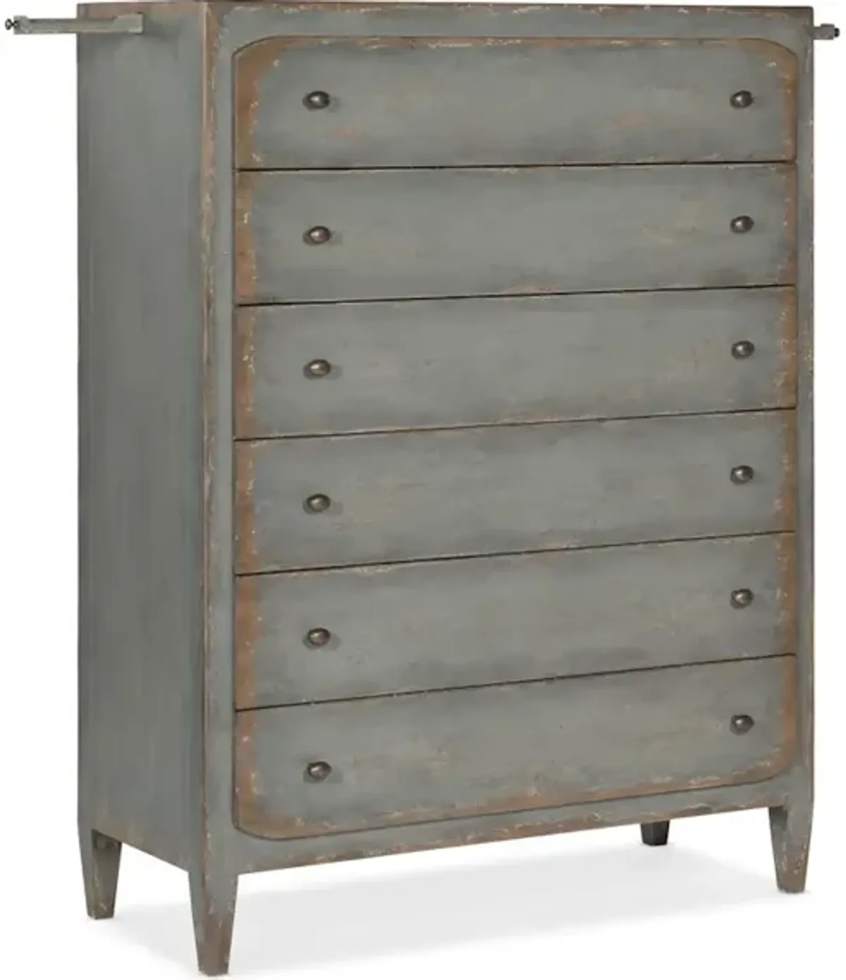 Ciao Bella Six-Drawer Chest- Speckled Gray