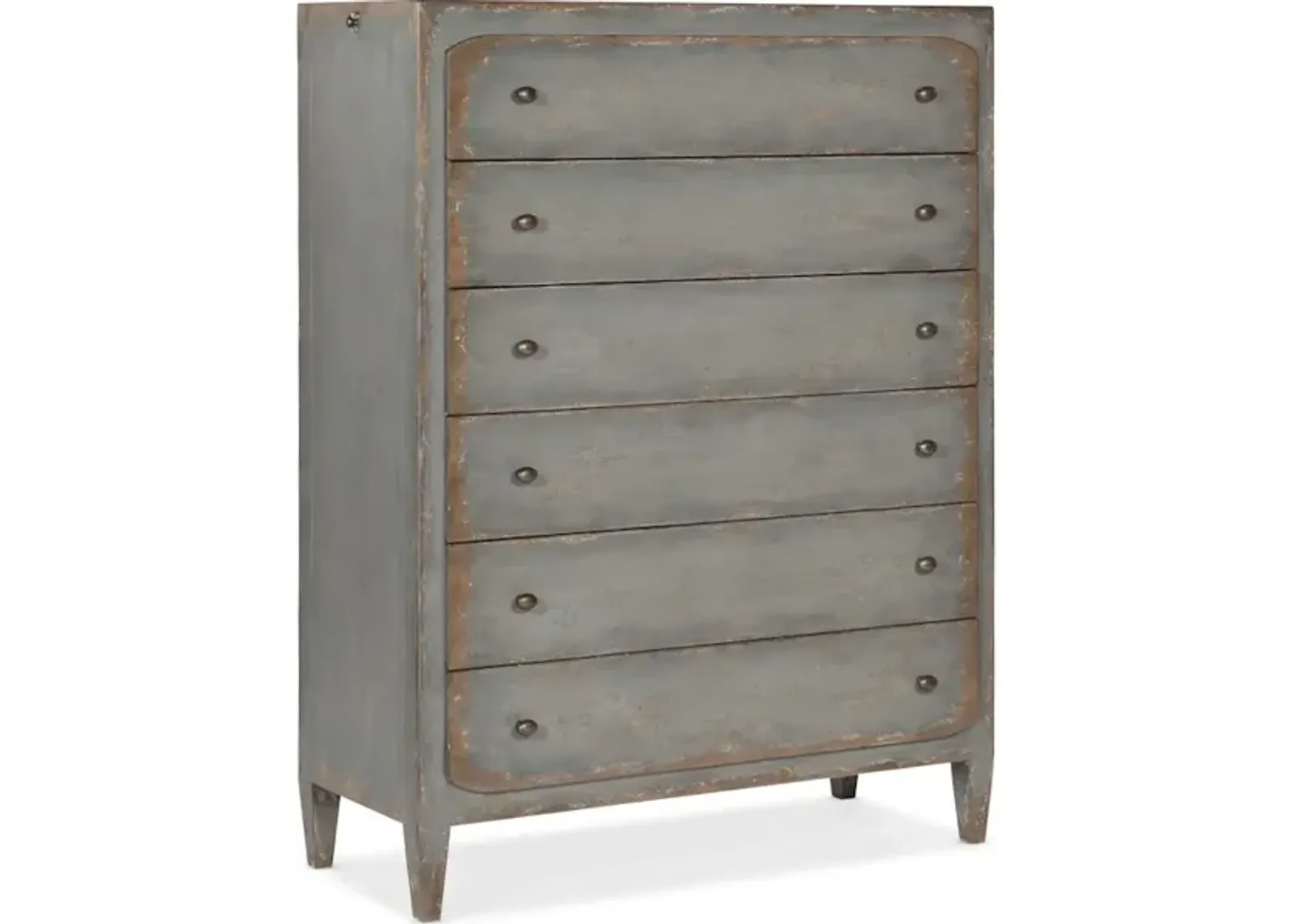 Ciao Bella Six-Drawer Chest- Speckled Gray