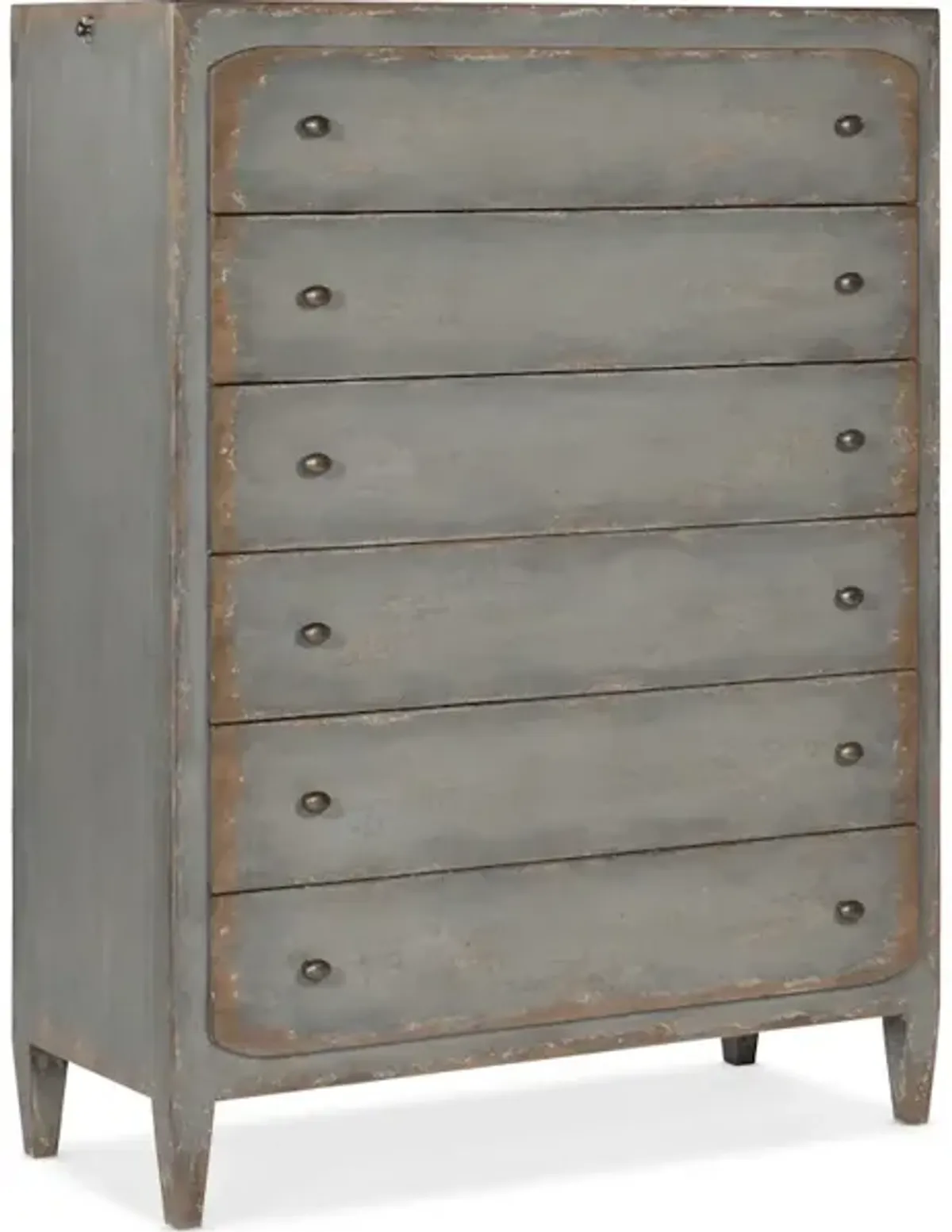 Ciao Bella Six-Drawer Chest- Speckled Gray