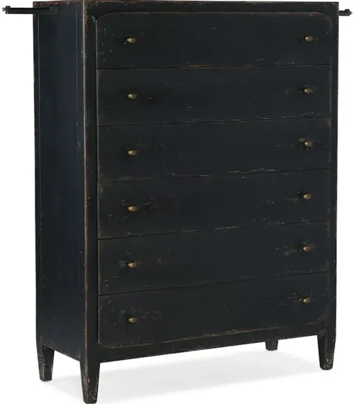 Ciao Bella Six-Drawer Chest- Black