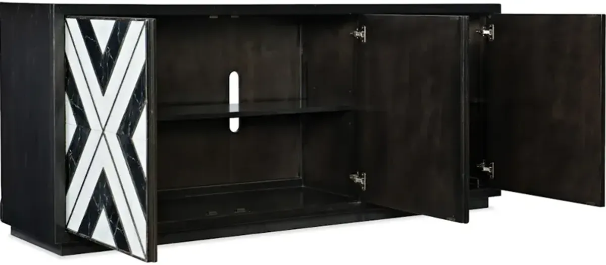 Sanctuary Noir Et Blanc Entertainment Console