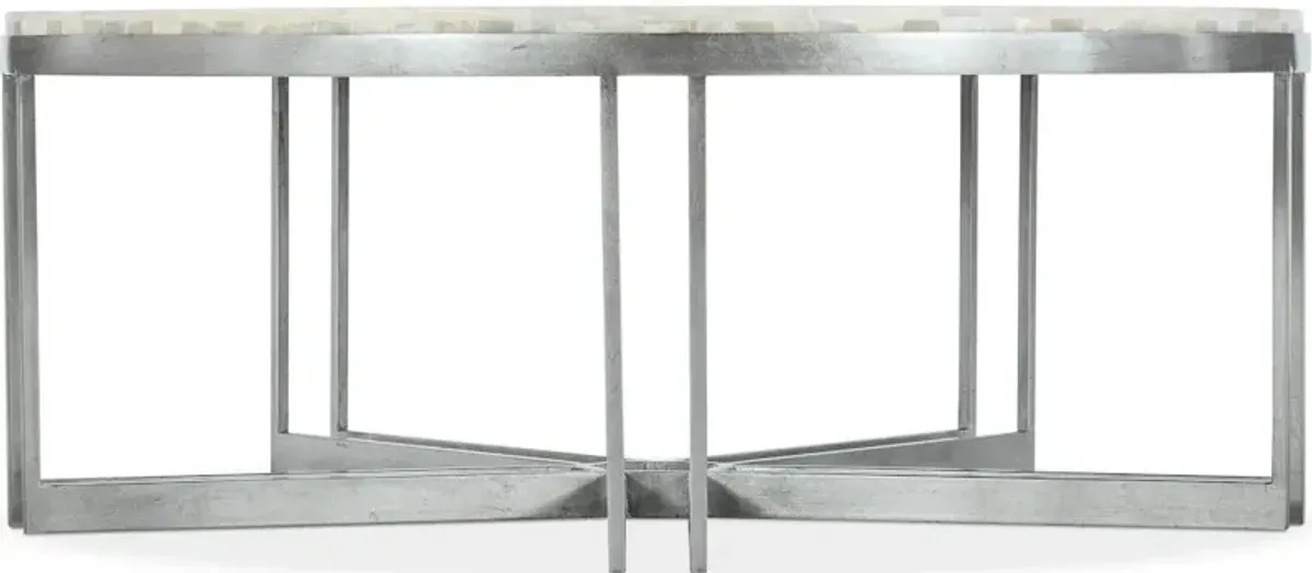 Melange Marin Round Cocktail Table