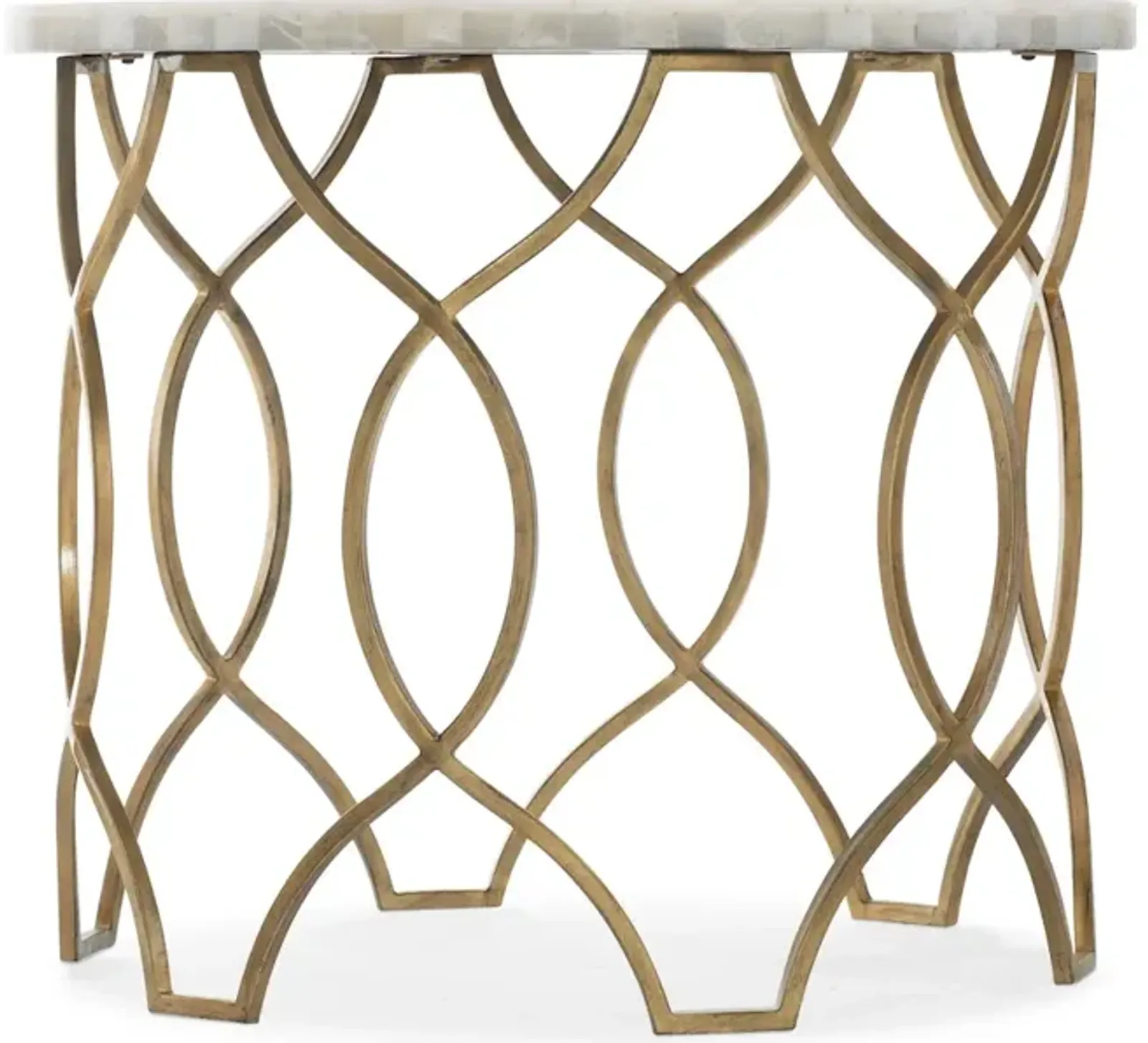 Melange Corrina Round Lamp Table