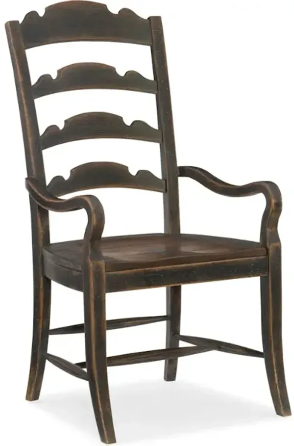 Hill Country Twin Sisters Ladderback Arm Chair - 2 per carton/price ea