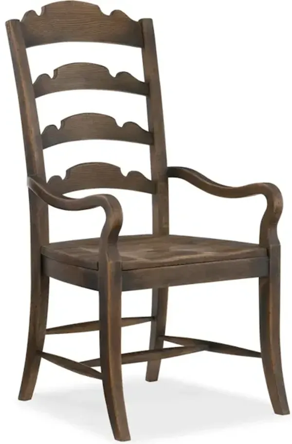 Hill Country Twin Sisters Ladderback Arm Chair - 2 per carton/price ea