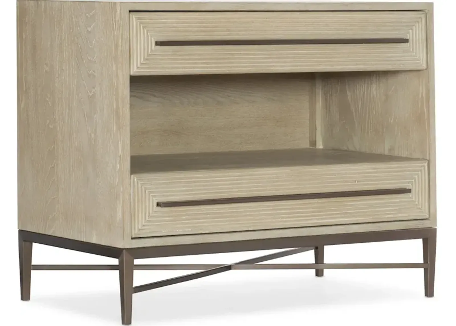 Cascade Two-Drawer Nightstand