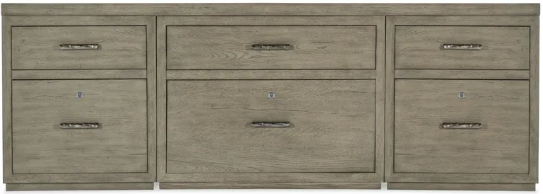 Linville Falls Credenza - 84in Top-2 Small Files and Lateral File