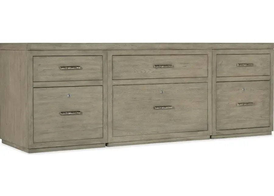 Linville Falls Credenza - 84in Top-2 Small Files and Lateral File