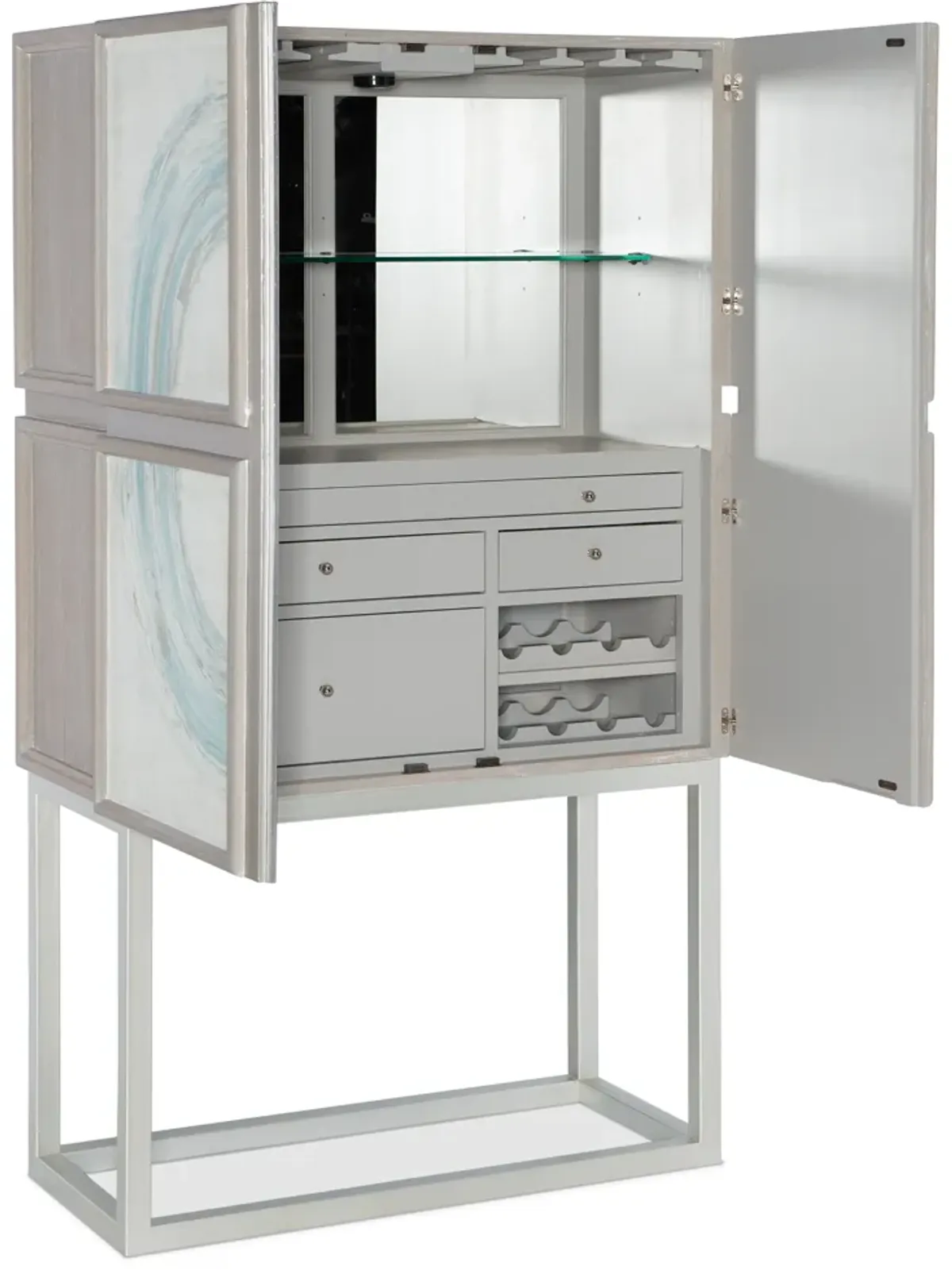 Melange Kandin Bar Cabinet