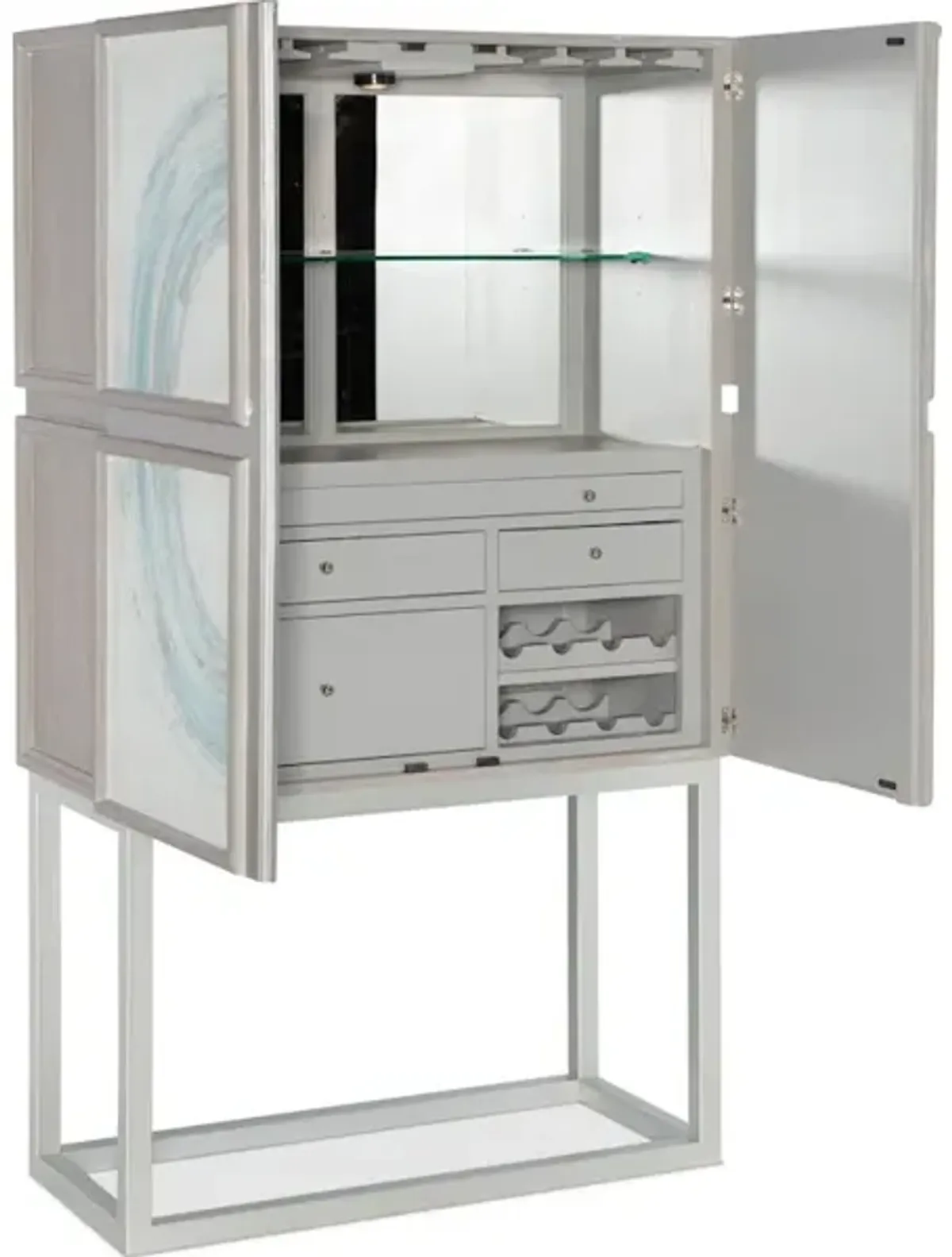 Melange Kandin Bar Cabinet