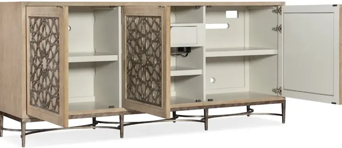 Melange Suzani Three Door Entertainment Console