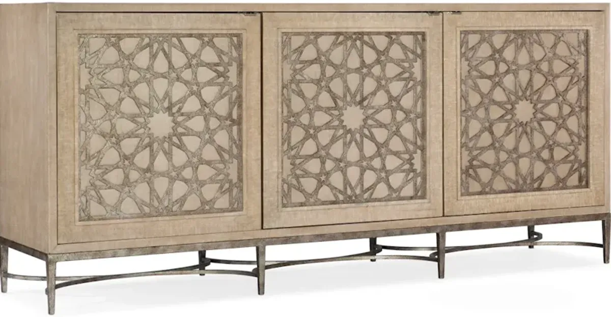 Melange Suzani Three Door Entertainment Console