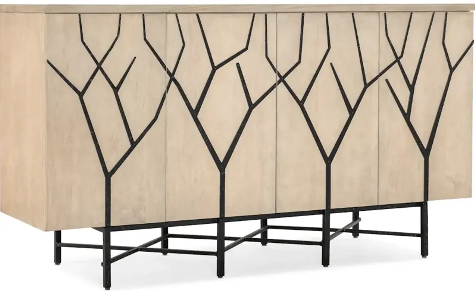 Melange Branched Four Door Entertainment Credenza