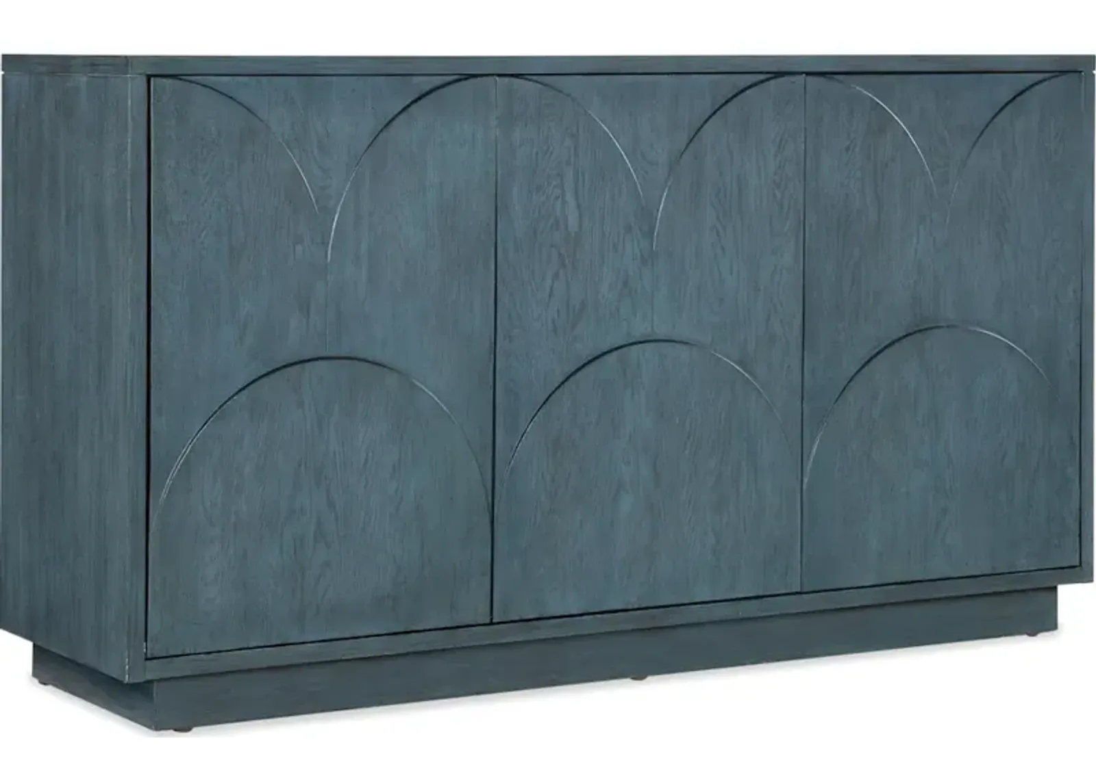 Melange Round Valley Three Door Entertainment Credenza