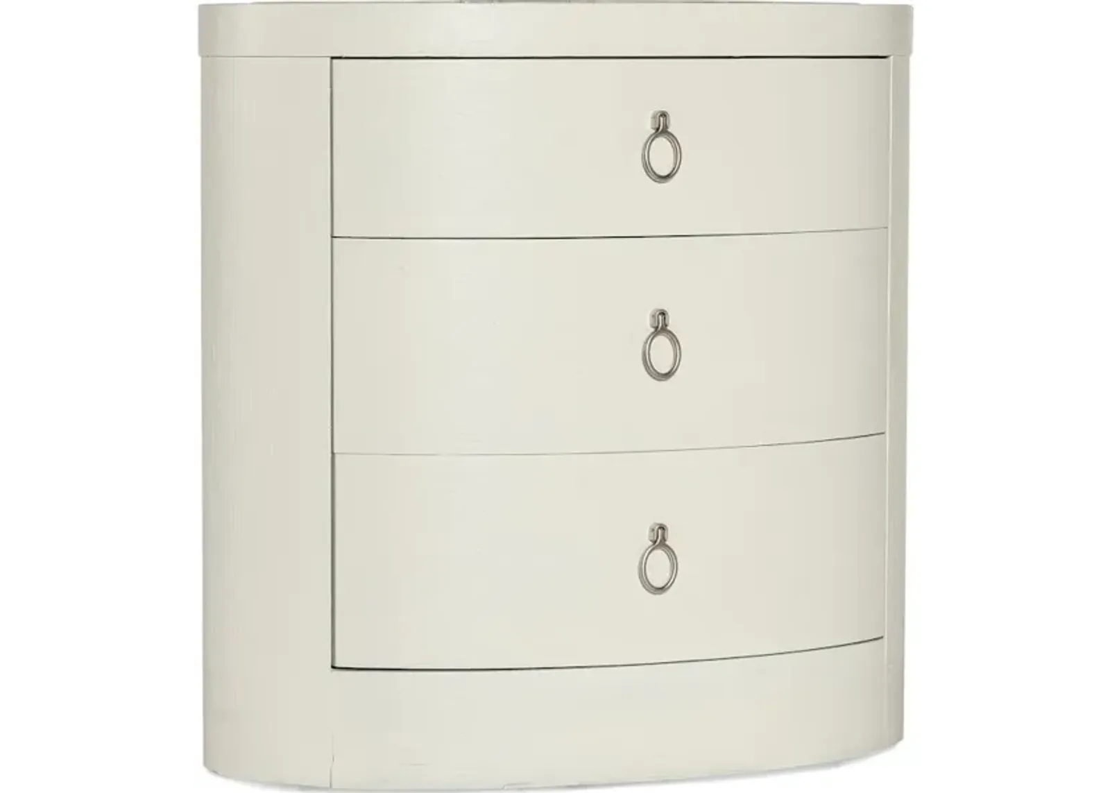 Serenity Wavecrest Oval Nightstand