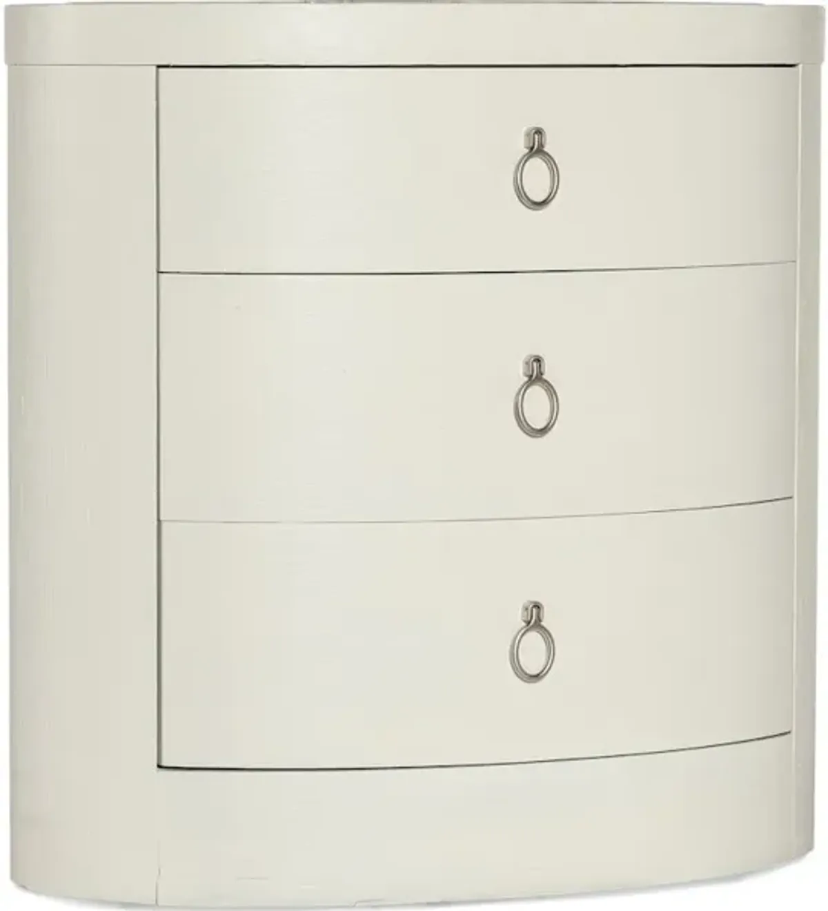 Serenity Wavecrest Oval Nightstand