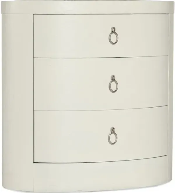 Serenity Wavecrest Oval Nightstand