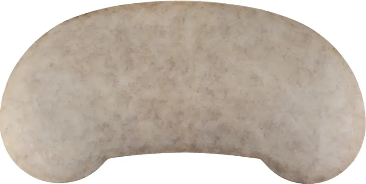 Melange Fluted Kidney Desk